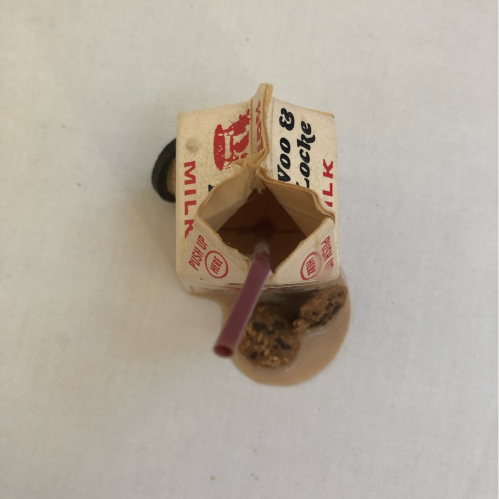 Woo & Locke Milk and Cookies Magnet Carton Box Food Drink Dairies Straw Vintage - Picture 4 of 10